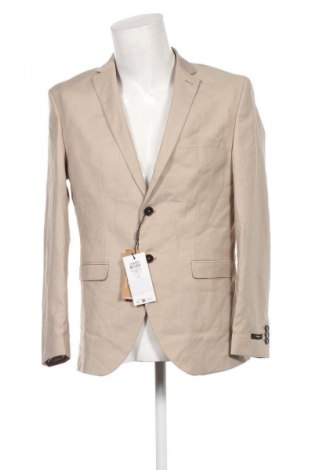 Herren Sakko Jack & Jones, Größe L, Farbe Ecru, Preis € 88,99