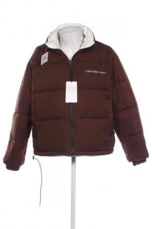 Herrenjacke Calvin Klein Jeans, Größe L, Farbe Braun, Preis € 189,99