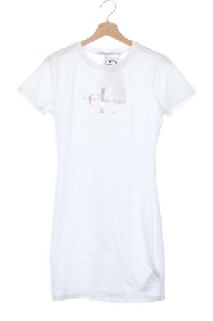 Kleid Calvin Klein Jeans, Größe XS, Farbe Weiß, Preis 109,99 €
