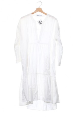 Sukienka Zara, Rozmiar XS, Kolor ecru, Cena 78,40 zł