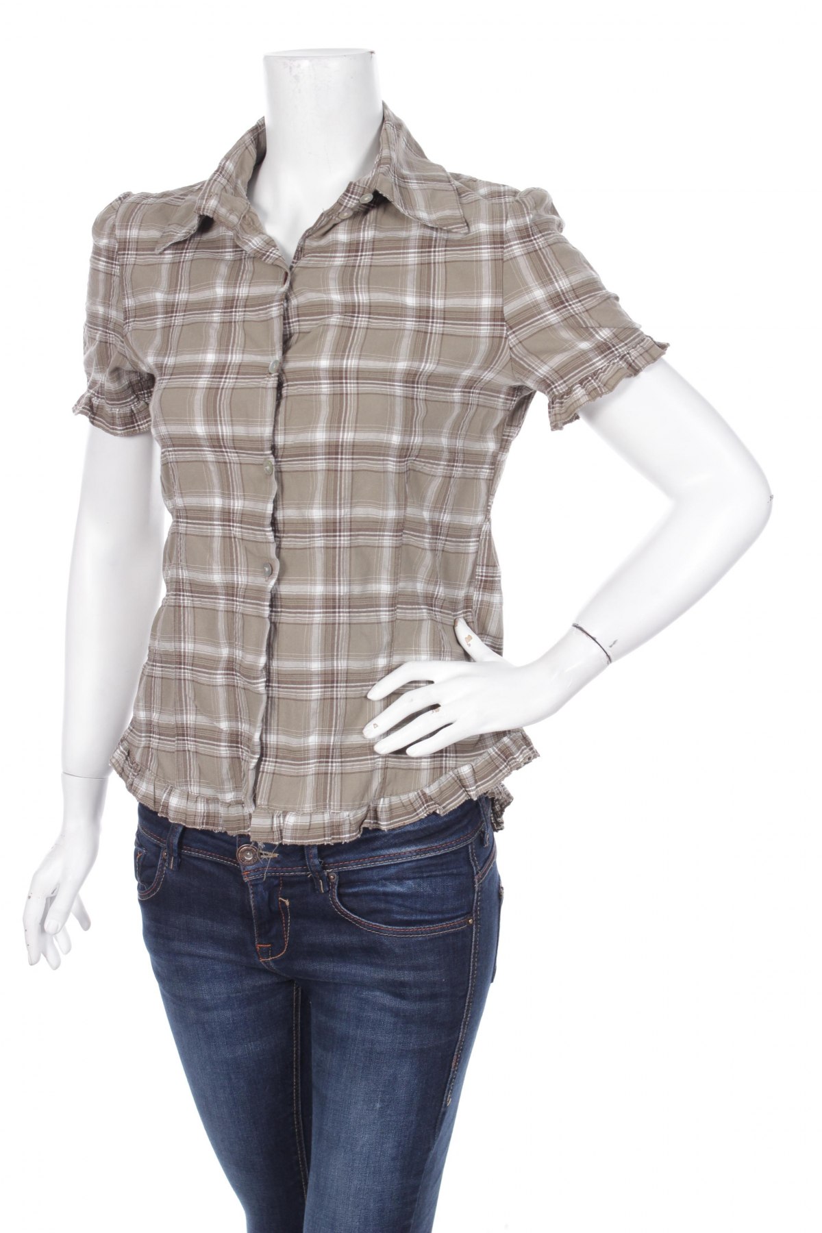 Γυναικείο πουκάμισο, Μέγεθος M, Χρώμα Καφέ, Τιμή 10,52 €