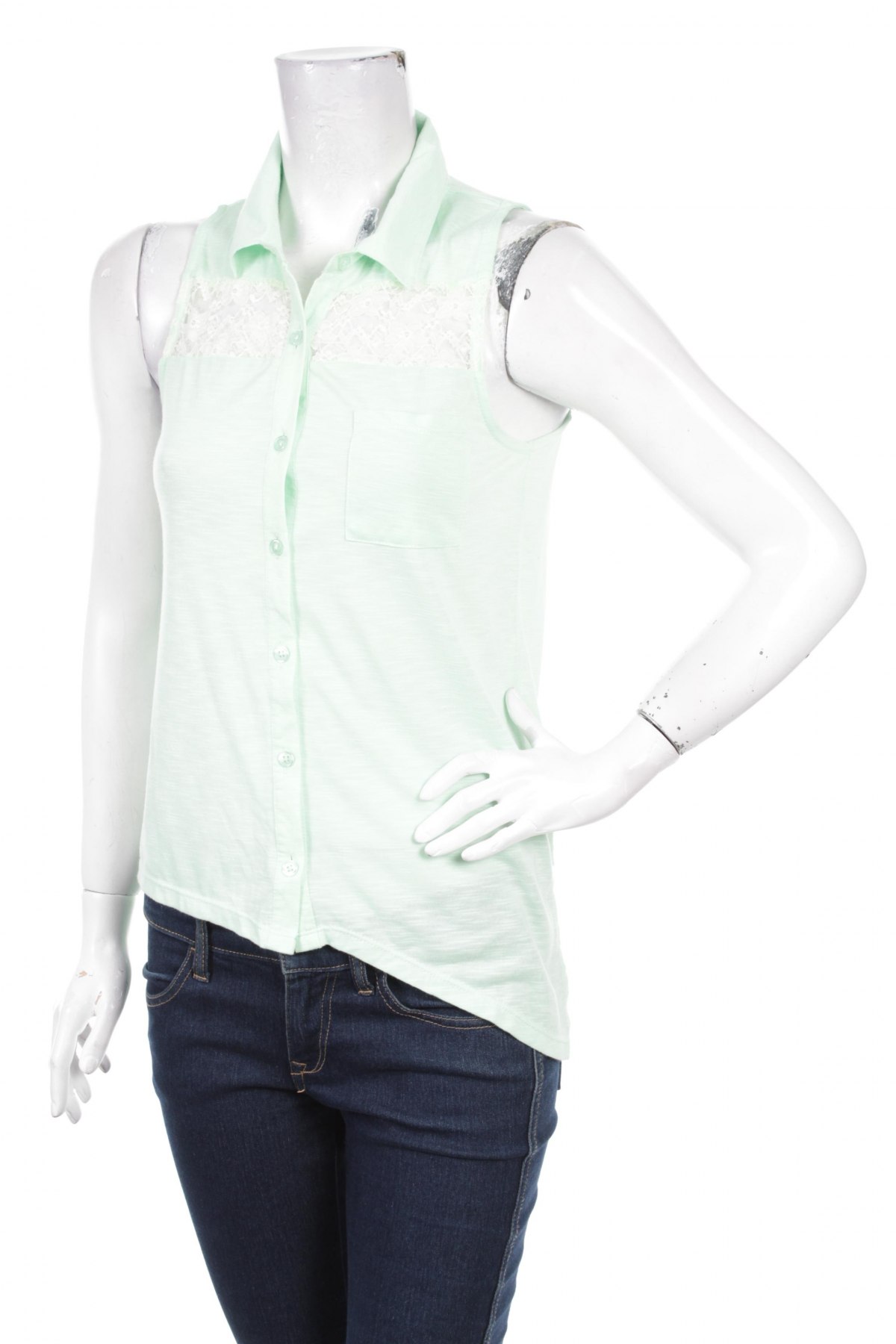 Γυναικείο πουκάμισο, Μέγεθος L, Χρώμα Πράσινο, Τιμή 9,28 €
