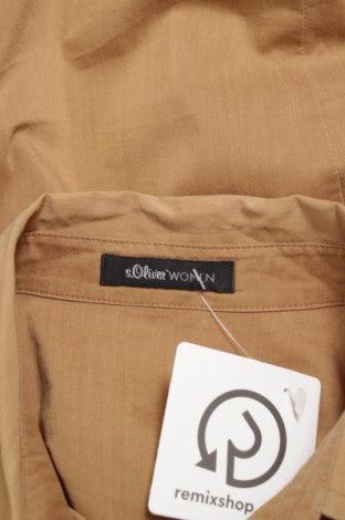 Γυναικείο πουκάμισο S.Oliver, Μέγεθος M, Χρώμα  Μπέζ, Τιμή 22,16 €