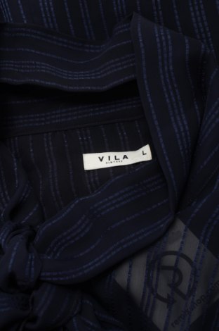 Γυναικείο πουκάμισο Vila, Μέγεθος L, Χρώμα Μπλέ, Τιμή 22,16 €