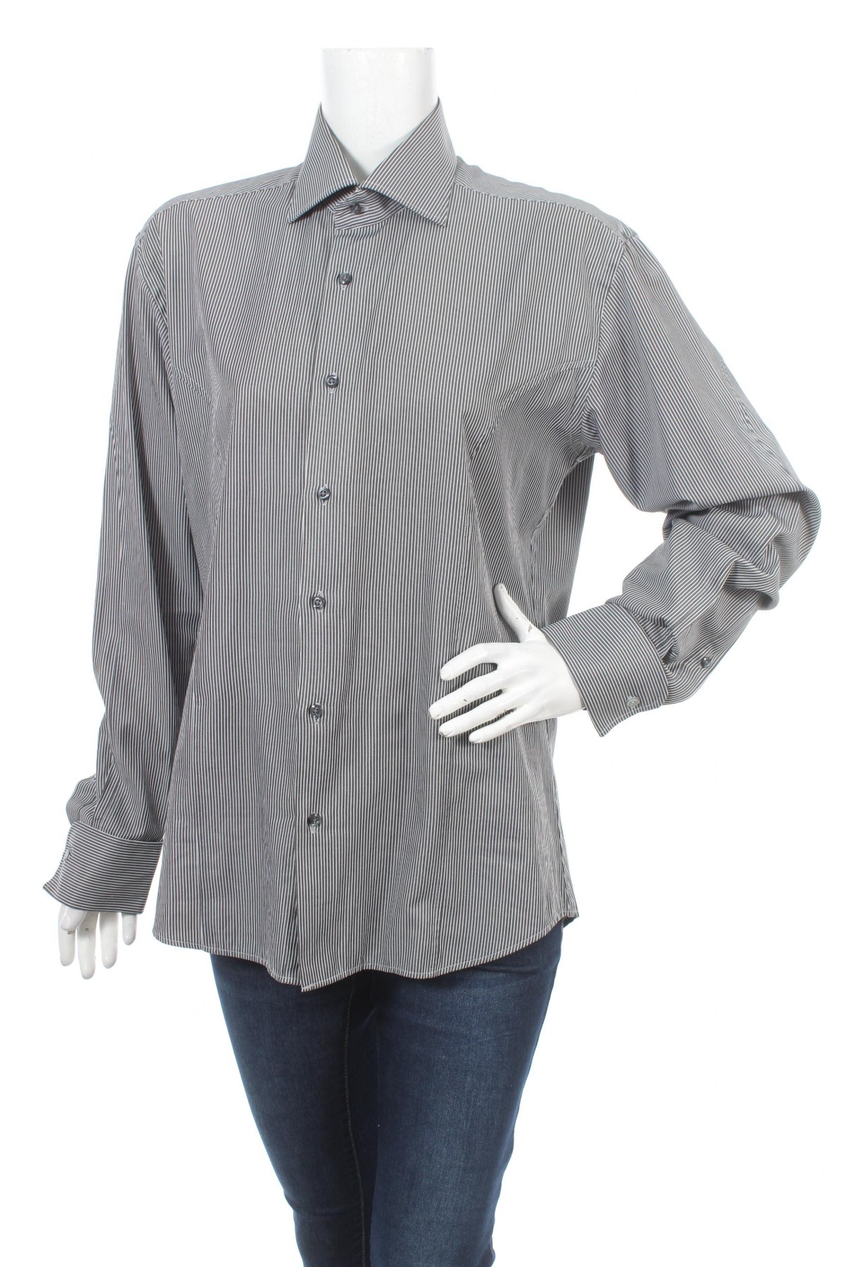 Γυναικείο πουκάμισο, Μέγεθος L, Χρώμα Γκρί, Τιμή 19,59 €
