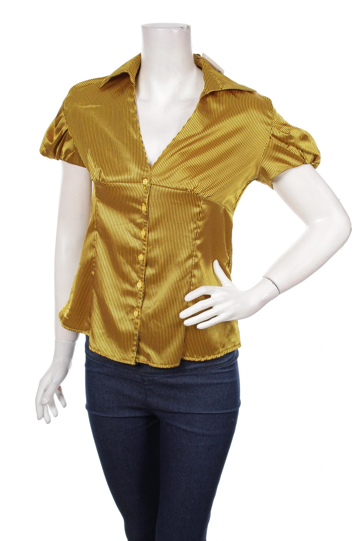 Γυναικείο πουκάμισο, Μέγεθος L, Χρώμα Κίτρινο, Τιμή 16,08 €