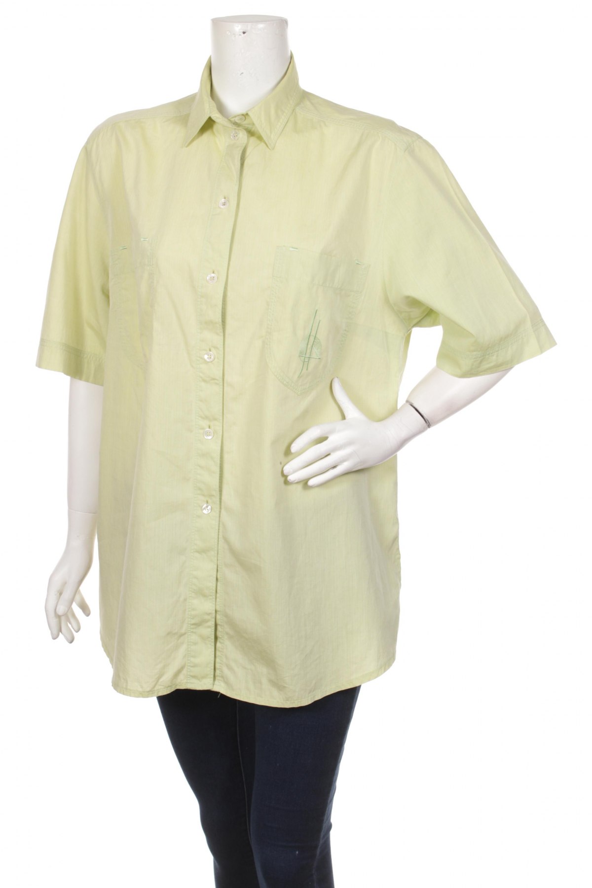 Γυναικείο πουκάμισο Jacques Britt, Μέγεθος XL, Χρώμα Πράσινο, Τιμή 16,08 €