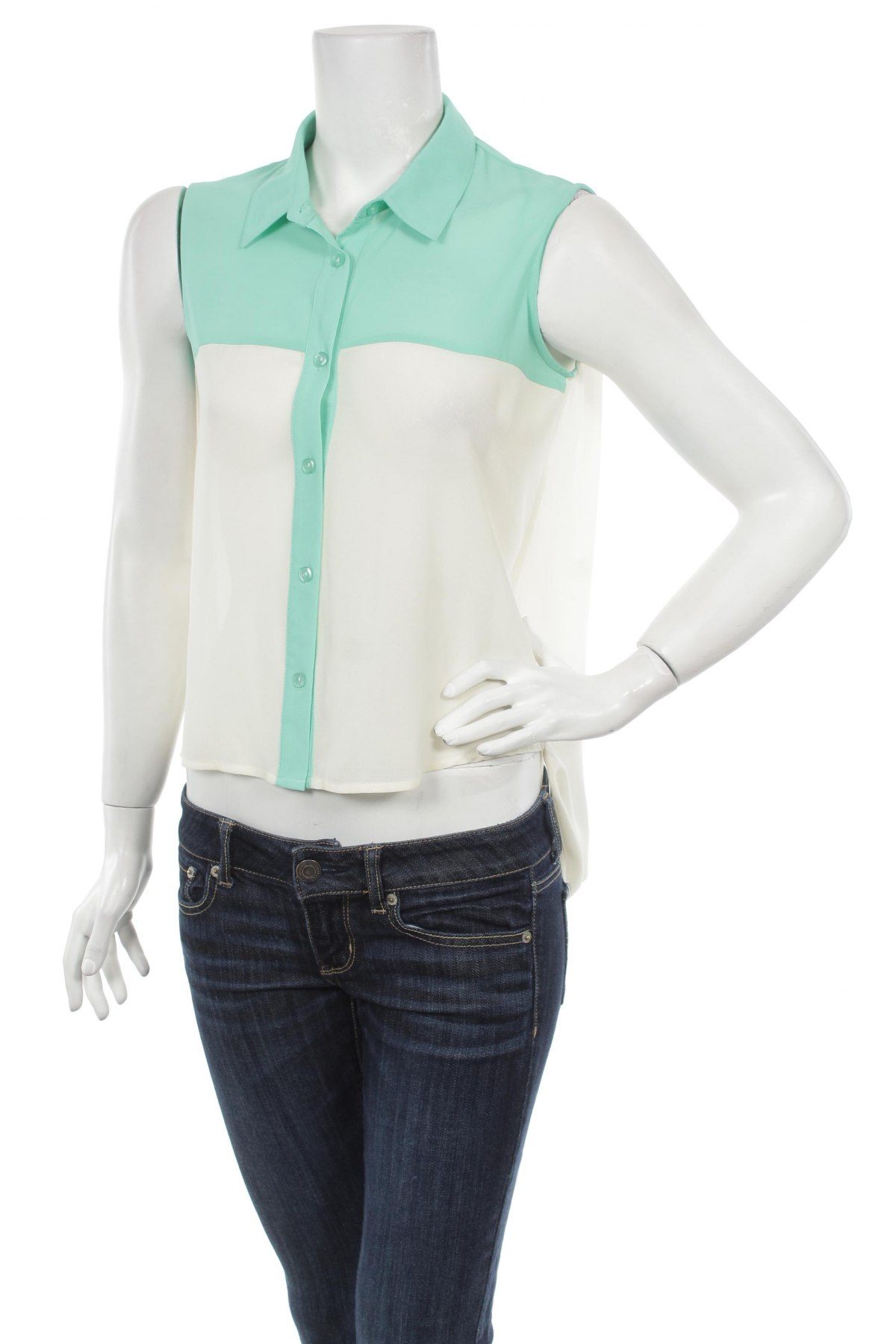Γυναικείο πουκάμισο Streetwear Society, Μέγεθος M, Χρώμα Λευκό, Τιμή 9,90 €