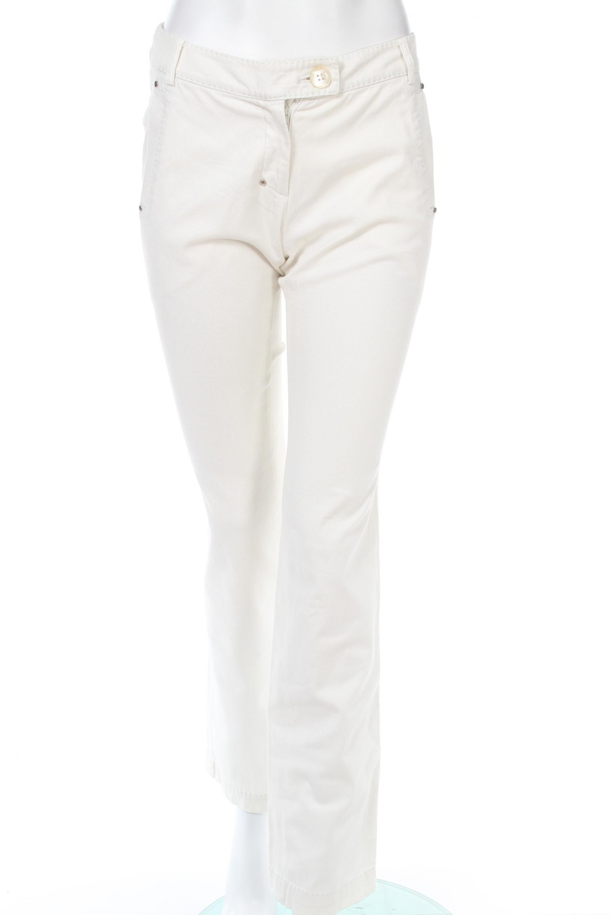 Дамски панталон, Размер XS, Цвят Бял, Цена 35,70 лв.