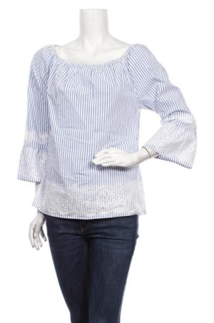 Дамска блуза Atmos Fashion, Размер M, Цвят Бял, 76% памук, 20% полиамид, 4% еластан, Цена 27,30 лв.