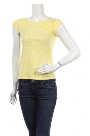 Дамска блуза Camaieu, Размер XS, Цвят Жълт, 40% памук, 60% полиестер, Цена 10,12 лв.