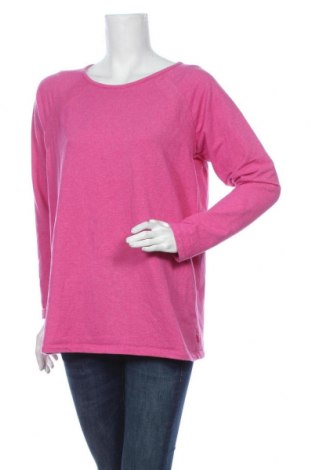 Дамска блуза Danskin, Размер L, Цвят Розов, 54% памук, 41% полиестер, 5% еластан, Цена 9,01 лв.