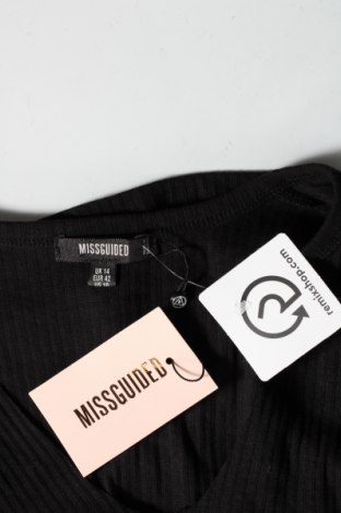 Дамска блуза Missguided, Размер L, Цвят Черен, 50% полиестер, 45% памук, 5% еластан, Цена 4,90 лв.