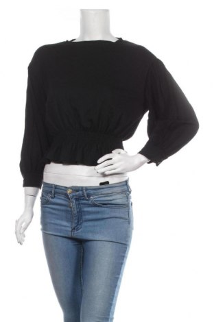Дамска блуза Monki, Размер S, Цвят Черен, 99% полиестер, 1% еластан, Цена 6,82 лв.