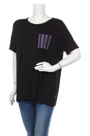 Damen Shirt Q/S by S.Oliver, Größe L, Farbe Schwarz, 96% Viskose, 4% Elastan, Preis 12,45 €