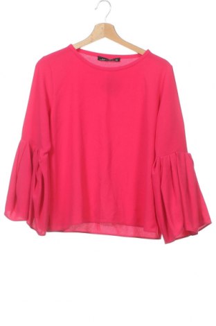 Дамска блуза Zara, Размер XS, Цвят Розов, Полиестер, Цена 10,25 лв.