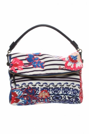 Дамска чанта Desigual, Цвят Многоцветен, Текстил, еко кожа, Цена 68,40 лв.