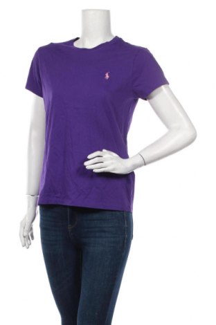 Γυναικείο t-shirt Polo By Ralph Lauren, Μέγεθος M, Χρώμα Βιολετί, Βαμβάκι, Τιμή 34,18 €