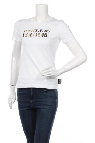 Дамска тениска Versace Jeans, Размер S, Цвят Бял, Памук, Цена 194,25 лв.