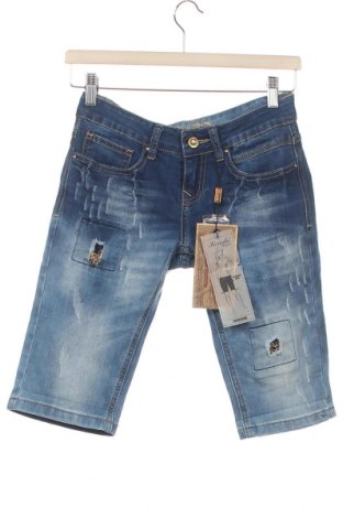 Дамски къс панталон Koroshi, Размер M, Цвят Син, 98% памук, 2% еластан, Цена 17,70 лв.