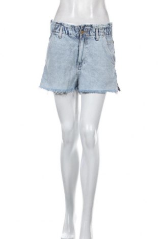 Pantaloni scurți de femei Zara, Mărime S, Culoare Albastru, Bumbac, Preț 83,56 Lei