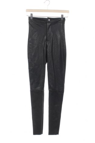 Γυναικείο παντελόνι δερμάτινο ASOS, Μέγεθος XXS, Χρώμα Μαύρο, Δερματίνη, Τιμή 18,97 €