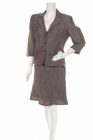 Damen Kostüm S.Oliver, Größe L, Farbe Braun, Leinen, Preis 36,95 €