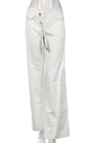 Дамски панталон Fabrizio Lenzi, Размер L, Цвят Бял, 98% памук, 2% еластан, Цена 244,30 лв.