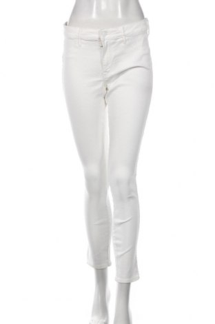 Дамски панталон H&M, Размер M, Цвят Бял, 79% памук, 19% полиестер, 2% еластан, Цена 16,54 лв.
