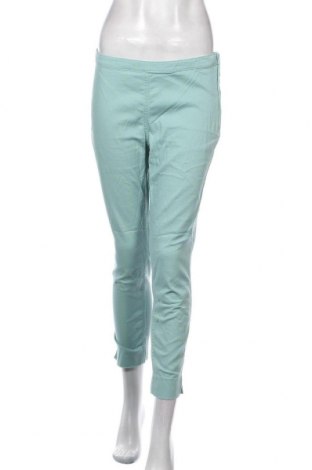 Дамски панталон H&M, Размер M, Цвят Зелен, 98% памук, 2% еластан, Цена 14,70 лв.