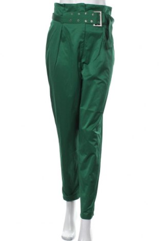 Дамски панталон H&M, Размер S, Цвят Зелен, 67% полиестер, 33% памук, Цена 27,56 лв.