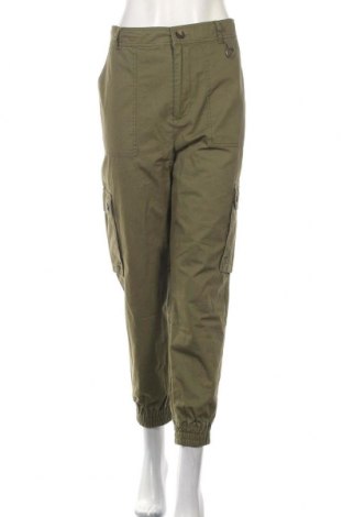 Дамски панталон MO, Размер L, Цвят Зелен, Памук, Цена 62,25 лв.