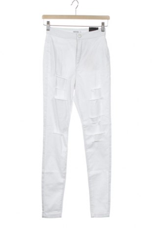 Дамски панталон Missguided, Размер S, Цвят Бял, 98% памук, 2% еластан, Цена 20,70 лв.