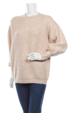 Дамски пуловер ASOS, Размер S, Цвят Бежов, 52% полиестер, 45% акрил, 3% еластан, Цена 44,40 лв.