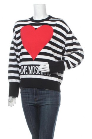 Damski sweter Love Moschino, Rozmiar M, Kolor Biały, Bawełna, Cena 937,58 zł