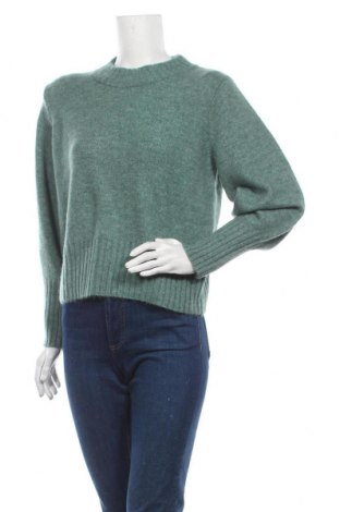 Дамски пуловер Monki, Размер L, Цвят Зелен, 62% акрил, 28% полиамид, 8% вълна, 2% еластан, Цена 41,40 лв.