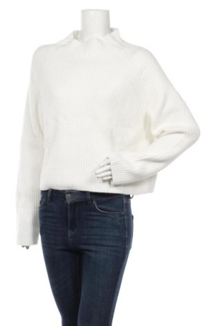 Дамски пуловер Monki, Размер XL, Цвят Бял, 52% полиестер, 38% акрил, 8% вълна, 2% еластан, Цена 51,75 лв.