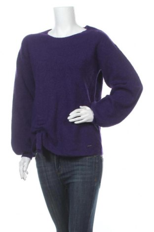 Дамски пуловер Triangle By s.Oliver, Размер M, Цвят Лилав, 60% акрил, 29% полиамид, 8% вълна, 3% еластан, Цена 119,25 лв.