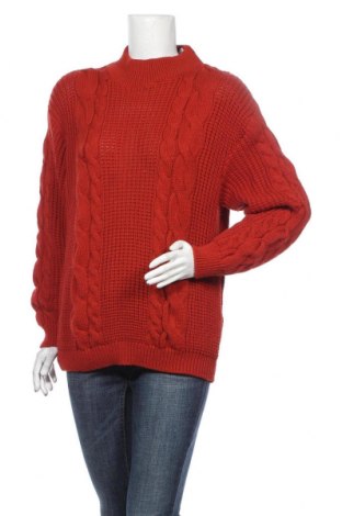 Дамски пуловер Unique 21, Размер M, Цвят Червен, Акрил, Цена 44,40 лв.