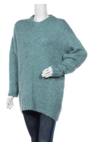 Дамски пуловер Weekday, Размер L, Цвят Син, 74% акрил, 12% полиестер, 10% вълна, 4% еластан, Цена 33,60 лв.