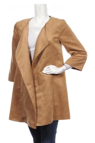Dámský kabát  H&M, Velikost XS, Barva Béžová, Polyester, Cena  366,00 Kč