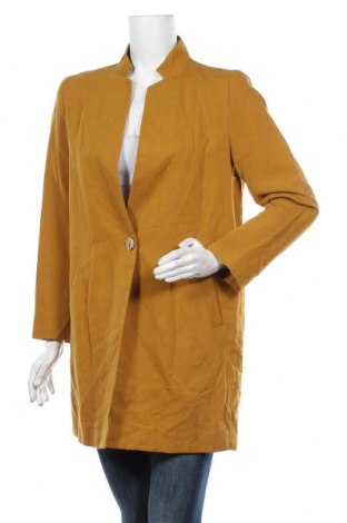 Damen Blazer Zara, Größe S, Farbe Gelb, 55% Baumwolle, 45% Leinen, Preis 13,15 €