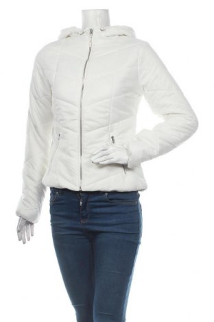 Γυναικείο μπουφάν Bershka, Μέγεθος S, Χρώμα Λευκό, Πολυεστέρας, Τιμή 30,54 €