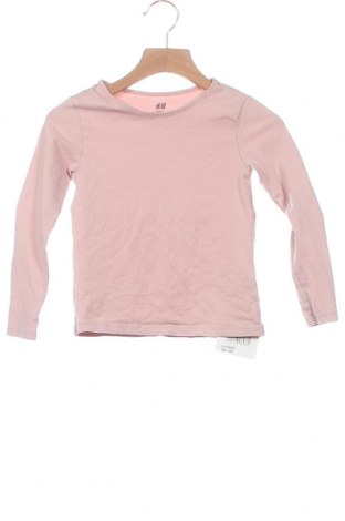 Kinder Shirt H&M, Größe 4-5y/ 110-116 cm, Farbe Rosa, 95% Baumwolle, 5% Elastan, Preis 7,66 €