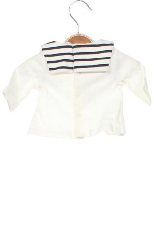 Детска блуза Natalys, Размер 1-2m/ 50-56 см, Цвят Бял, Памук, Цена 13,80 лв.