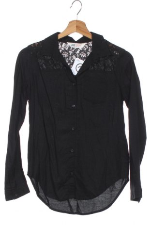 Dětská košile  H&M, Velikost 10-11y/ 146-152 cm, Barva Černá, Viskóza, Cena  156,00 Kč