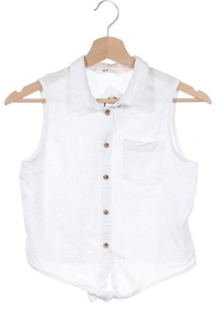 Kinderhemd H&M, Größe 11-12y/ 152-158 cm, Farbe Weiß, Baumwolle, Preis 8,04 €