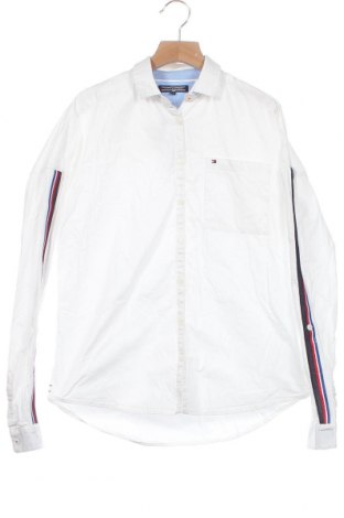Kinderhemd Tommy Hilfiger, Größe 15-18y/ 170-176 cm, Farbe Weiß, Baumwolle, Preis 25,12 €
