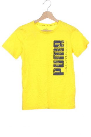 Dziecięcy T-shirt PUMA, Rozmiar 10-11y/ 146-152 cm, Kolor Żółty, Bawełna, Cena 79,00 zł