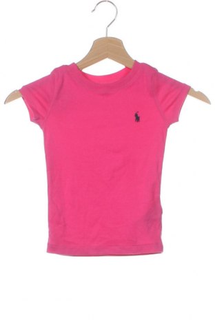 Dziecięcy T-shirt Polo By Ralph Lauren, Rozmiar 4-5y/ 110-116 cm, Kolor Różowy, 52% bawełna, 48% modal, Cena 111,95 zł